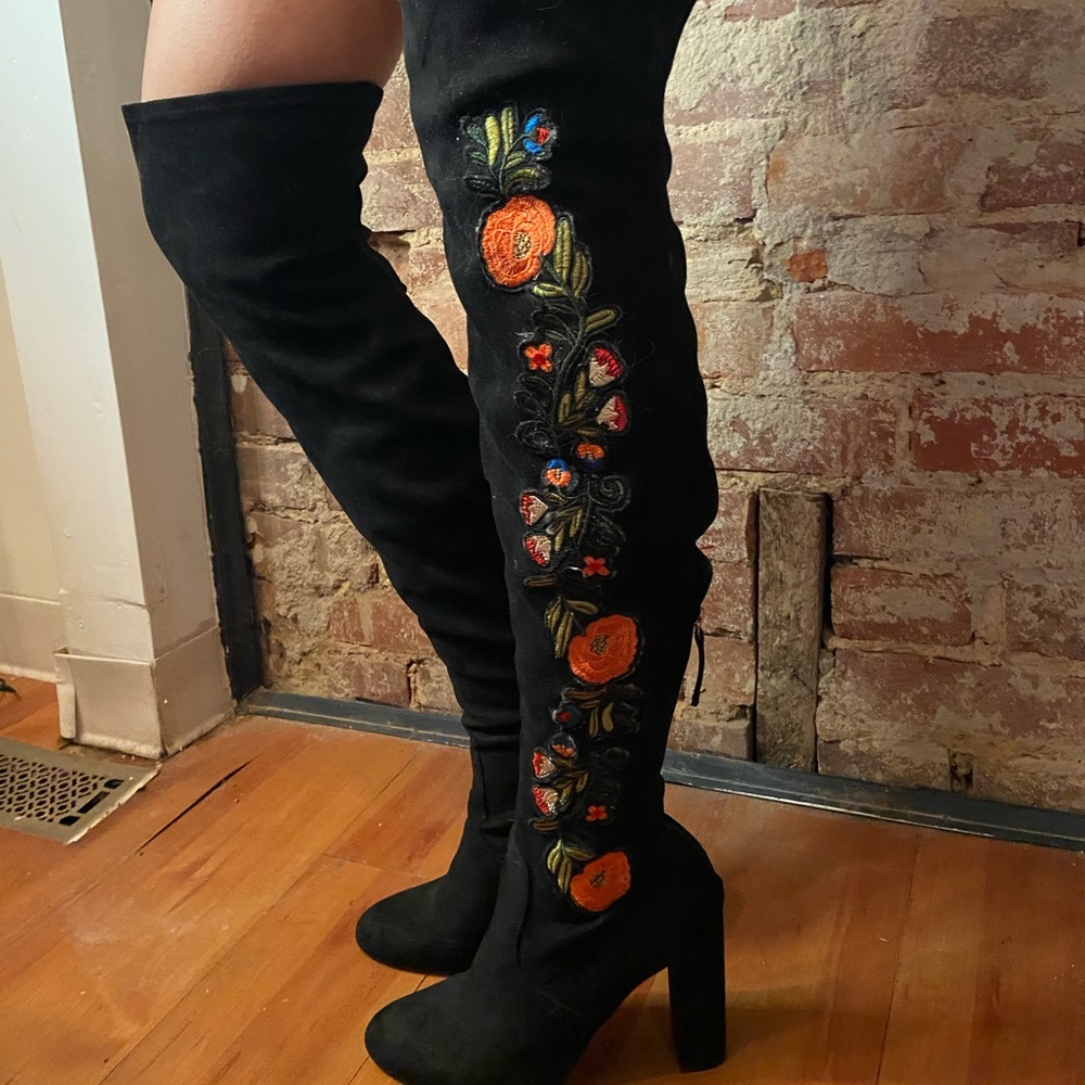 Steve Madden over the knee heeled boots